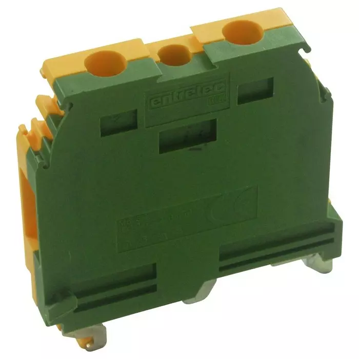 ENTRELEC - TE CONNECTIVITY TERMINAL BLOCK, DIN RAIL, 2POS, 8AWG, 016511417