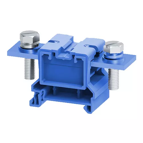 Connectwell Feed Through Slotted Bolt Type Terminal Block 70 mm² 1000 V 192 A Blue, CBB70LSEBU
