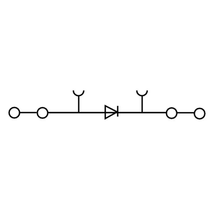 Weidmuller Z-Series Feed Through Terminal Tension-Clamp Connection and 2.5 mm² Cross Section, ZDU 2.5/2X2AN/D+