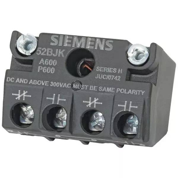 Siemens Contact Block Screw Termination, 52BJK