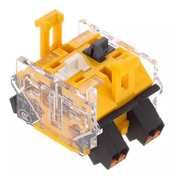 EAO Contact Block Snap In Mount Push-In, 704.908.5