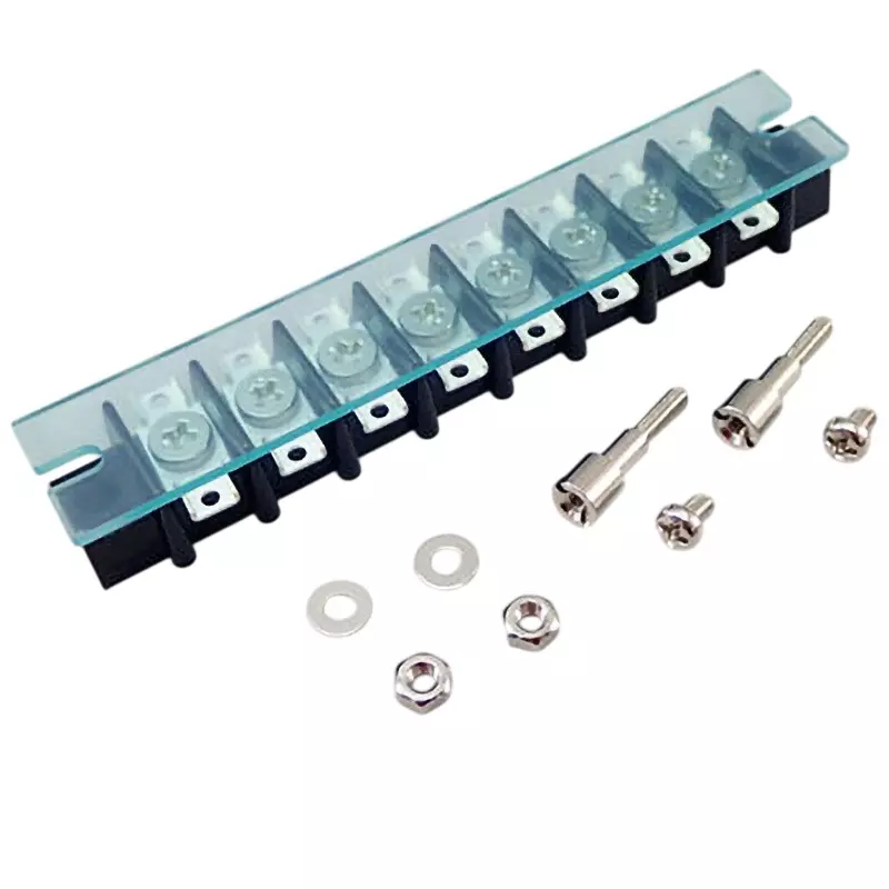 Sato Parts Terminal Block Relay Single Row Type Ml-3161 With Cover and Mounting Parts, ML-3161-C-8P
