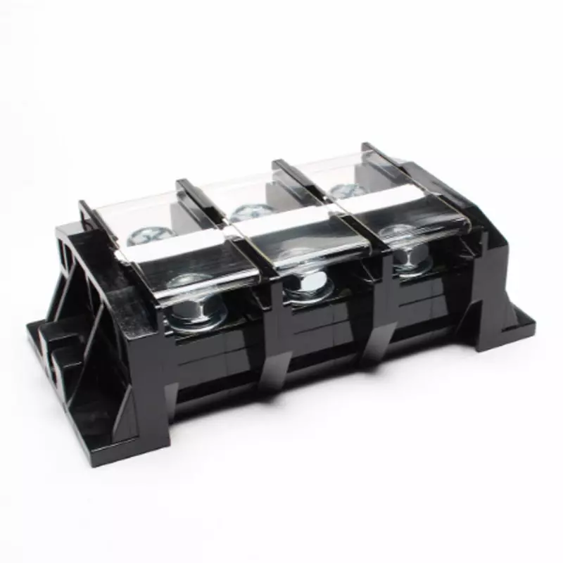 Toyo Giken Assembly Terminal Block Self-Up 39 mm Spacing Direct Attachment 3 Pole M10 Screw, CTKC-200-3P