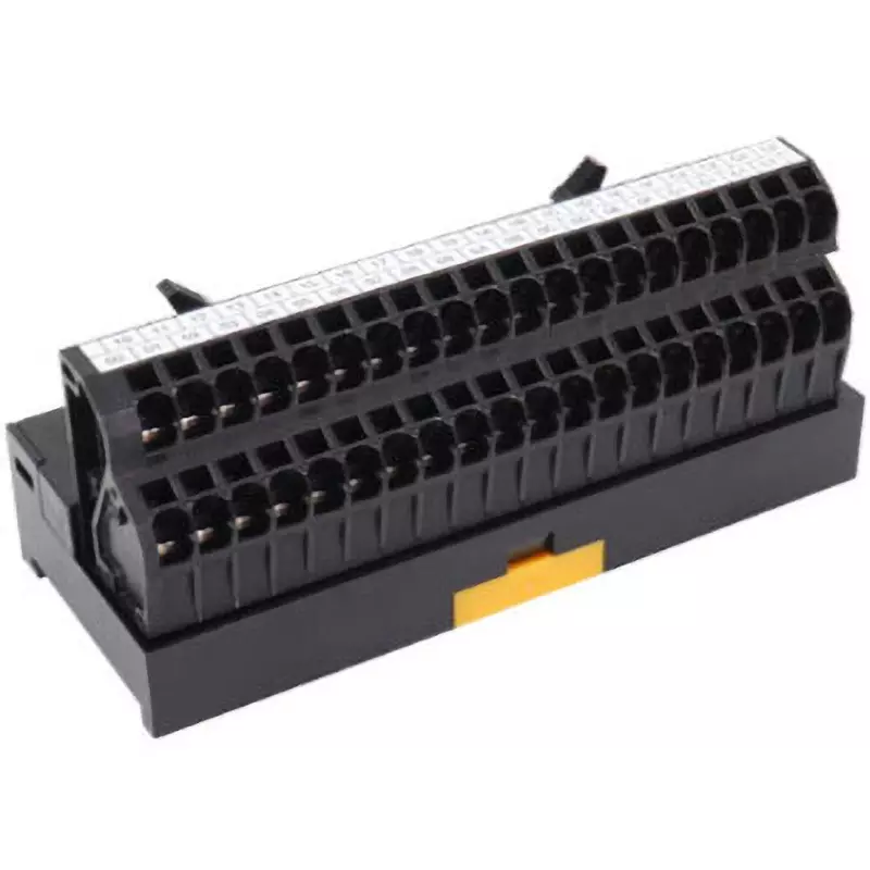 Toyo Giken Assembly Terminal Block 5 mm Spacing DIN Rail Mounting Only Spring Lock Type 40 Pole, PCW-1H40-C