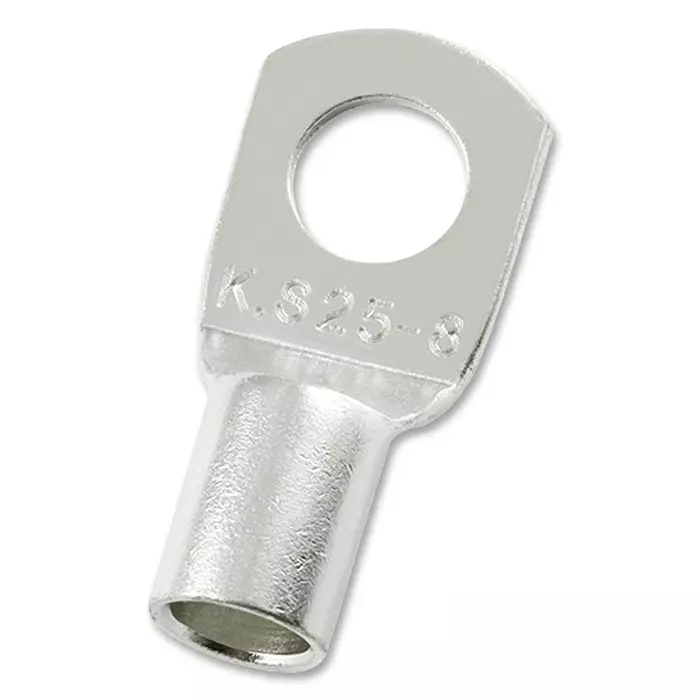 MULTICOMP PRO Lug Terminals COPPER TUBULAR LUG, 8.4MM, 4AWG, CRIMP, MC000766