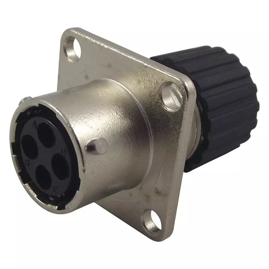 ITT CANNON Circular Industrial Connectors SOCKET, PANEL, 4WAY, TNM0S10-0004S1L