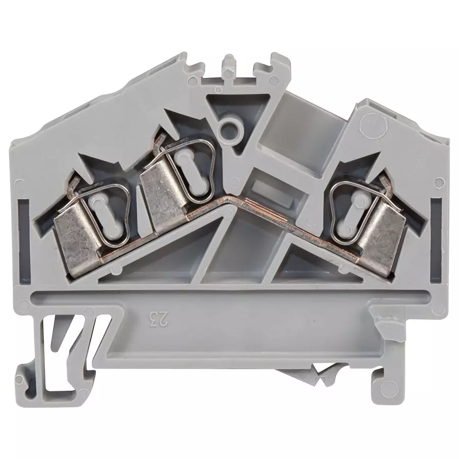 Wago TERMINAL BLOCK, DIN RAIL, 3POS, 12AWG, 280-641