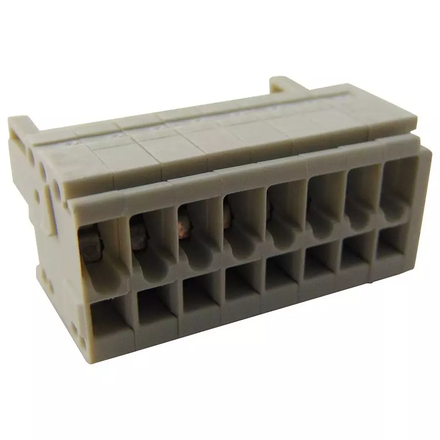 Wago TERMINAL BLOCK PLUGGABLE, 8 POSITION, 28-14AWG, 734-108.