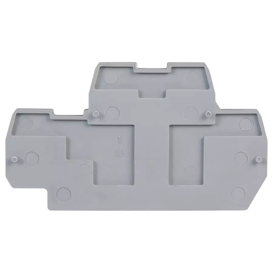Wago END PLATE, DOUBLE DECK, 2MM, GREY, 870-518 (Pack of 10 Pcs)