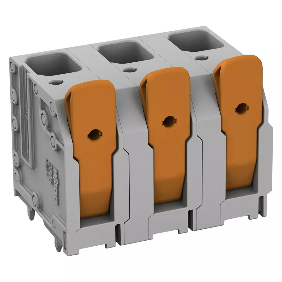 Wago TERMINAL BLOCK, WTB, 6POS, 18-4AWG, 2616-3356
