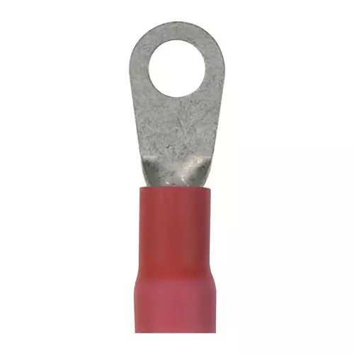 PANDUIT Ring Crimp Terminals TERMINAL, RING TONGUE, M6, 8AWG, RED, PV8-14R-QY