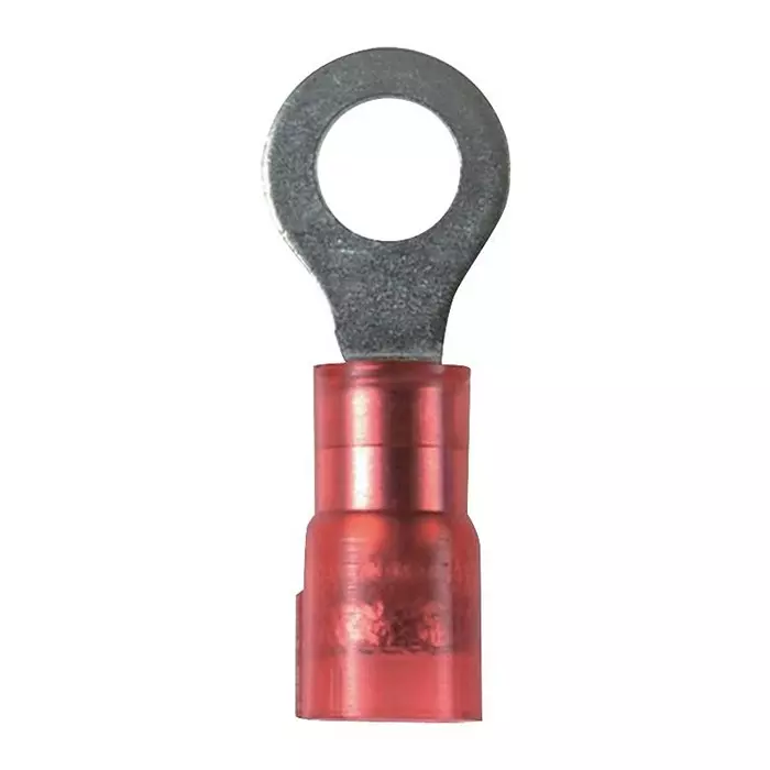 PANDUIT Ring Crimp Terminals TERMINAL, RING TONGUE, #5, 18AWG, RED, PMNF1-3R-C (Pack of 10)