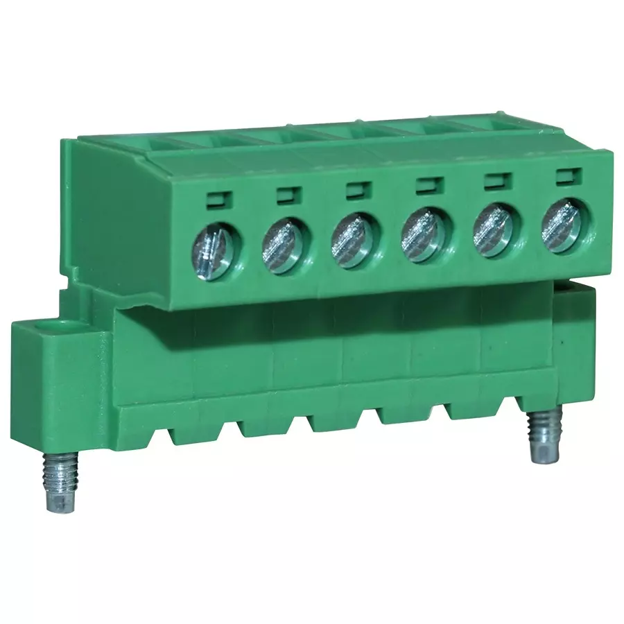 CAMDENBOSS Screw Tb To Male Header, 6Pos, 28-14Awg, CTBP96HJ/6FL