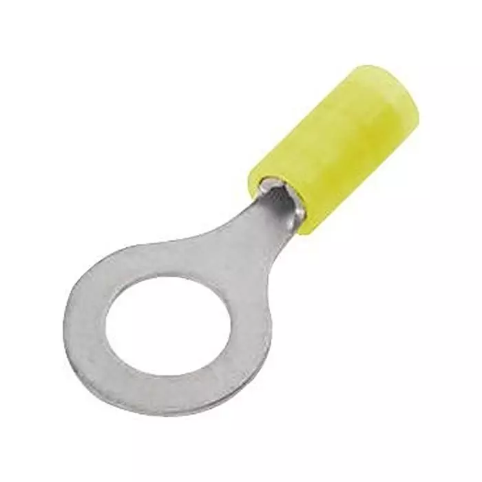 MOLEX Ring Crimp Terminals TERMINAL, RING TONGUE, 1/4", 10AWG, YEL 19073-0231 (Pack of 5)