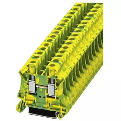 Phoenix Contact DIN Rail Terminal Blocks TERMINAL BLOCK, DIN RAIL, 2POS, 10AWG, UT 6-PE