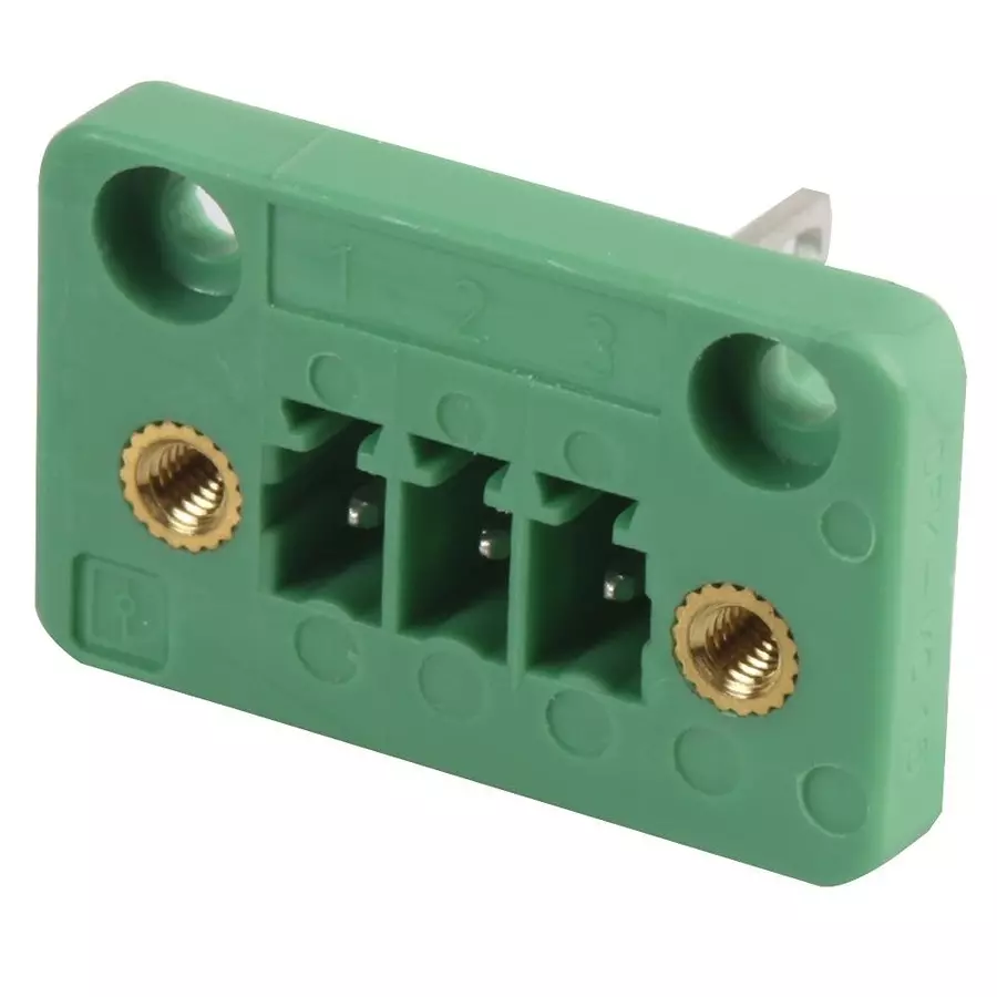 Phoenix Contact Pluggable Terminal Block Headers & Sockets TERMINAL BLOCK, HEADER, 3POS, TH, 1829358