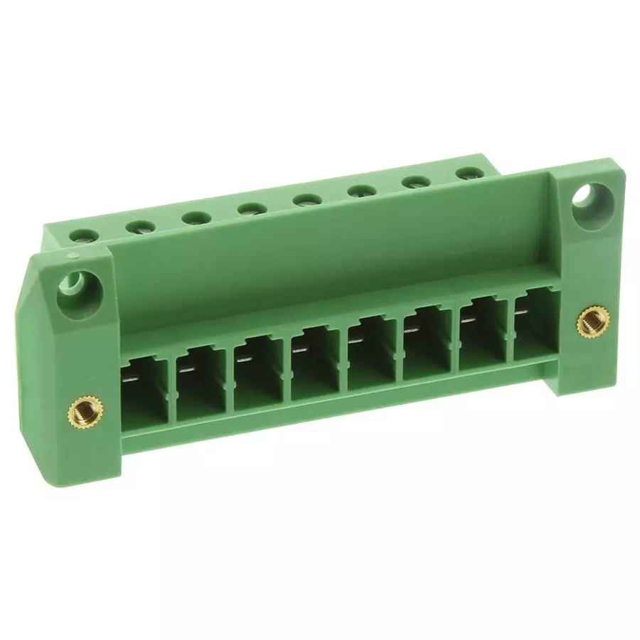 Phoenix Contact Pluggable Terminal Block Headers & Sockets TERMINAL BLOCK, HDR, 8POS, SCREW CLAMP, 1840612