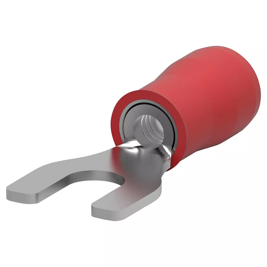 AMP - TE CONNECTIVITY TERMINAL, SPADE TONGUE, #8, RED, 2-32053-1