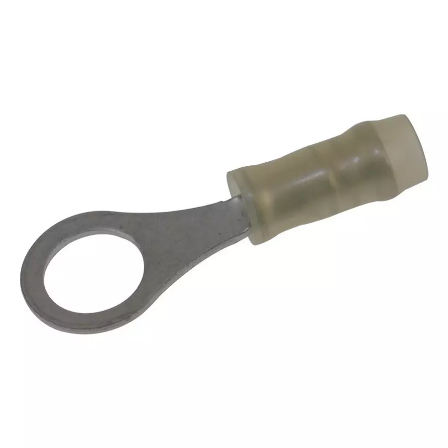 AMP - TE CONNECTIVITY TERMINAL, RING TONGUE, #8, 22AWG, YELLOW, 323916.