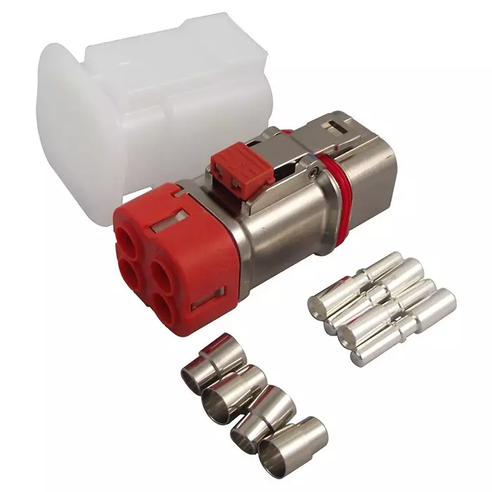 AMPHENOL INDUSTRIAL CONNECTOR, RECTNGLR, PLUG, 4POS, CABLE, PL184X-41-6