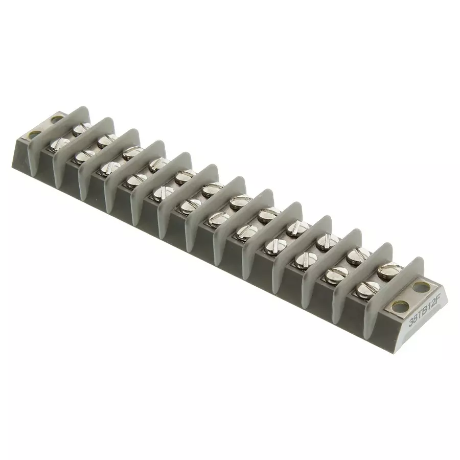 MARATHON SPECIAL PRODUCTS TERMINAL BLOCK, BARRIER, 12 POSITION, 14AWG, 38TB12
