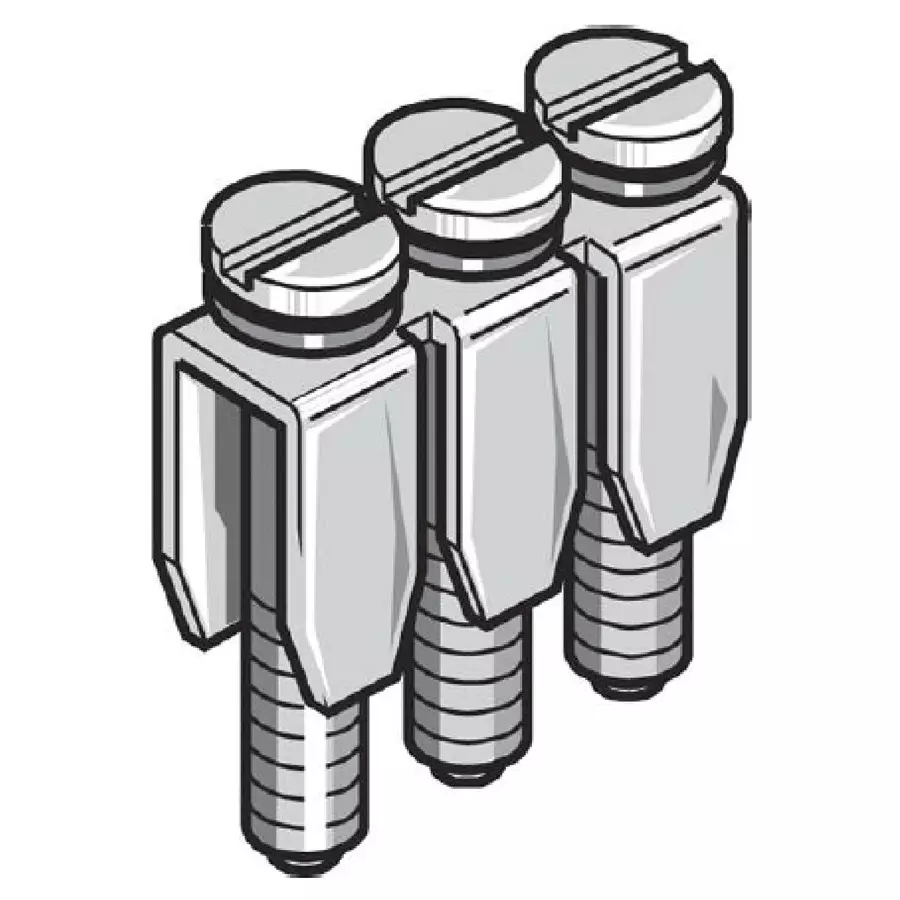 ENTRELEC - TE CONNECTIVITY JUMP BAR, POLYAMIDE, 32A, GREY, 1SNA168973R0700