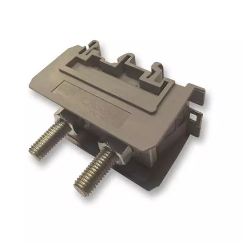 ENTRELEC - TE CONNECTIVITY TERMINAL BLOCK, DIN RAIL, 2POS, 4AWG, 011514615