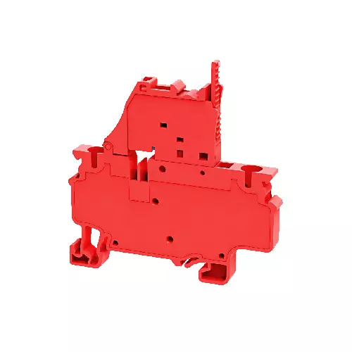 Connectwell Spring Clamp Fuse compact Terminal Block 4 mm² Polyamide Red, CXF4L110-240VR