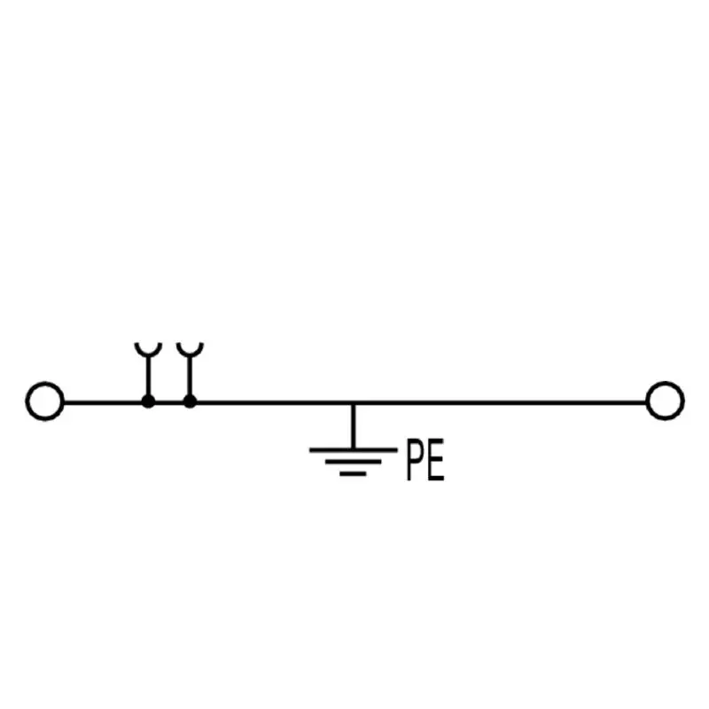 Weidmuller PE Terminal Tension Clamp Connection and 35 mm² Wire Cross Section, ZPE 35