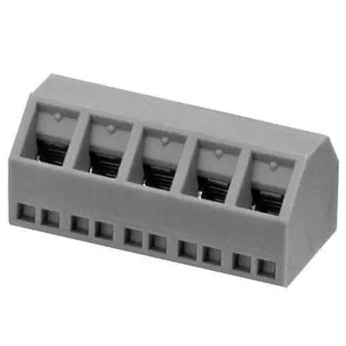 Omron PCB Terminal Block Inclined 5-Pole, XW4E-05C1-S1