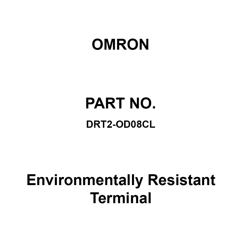 Omron Environmentally Resistant Terminal 500 V AC, DRT2-OD08CL