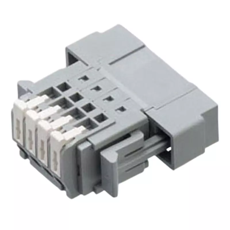 Sato Parts Screwless Terminal Block 8 Pole 100 mΩ or more (DC500 V), SL-4000-AWSH-8PGY