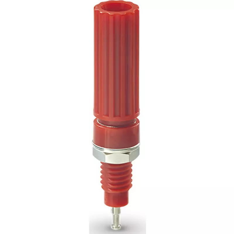 Sato Parts Terminal Long Type Nylon 6 Red 125V-10A, T-3025-L-R