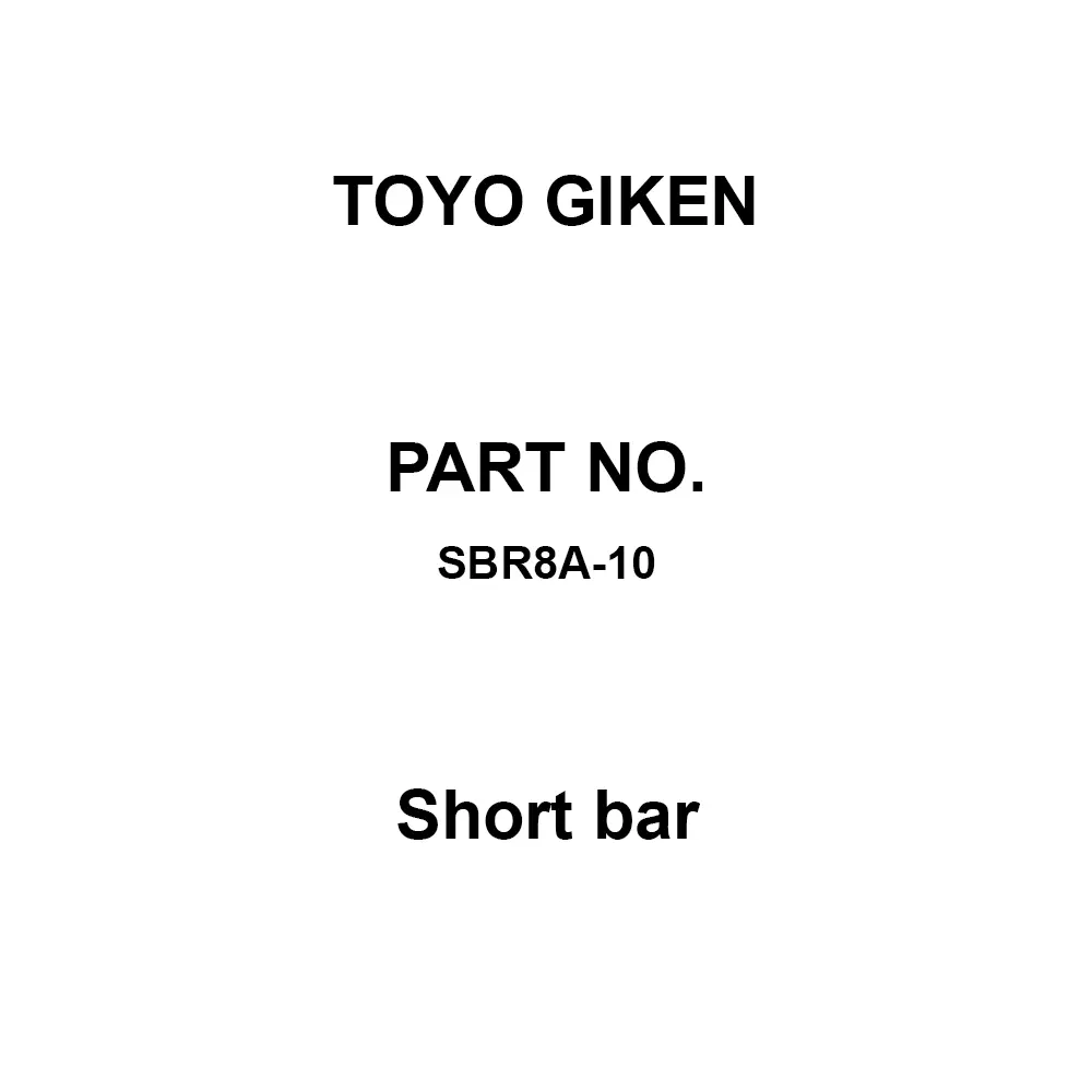 Toyo Giken Short Bar (SBR8A Type) 8 mm Spacing 10 Pole 15 A JIS Current Rating, SBR8A-10 (10 Pcs)