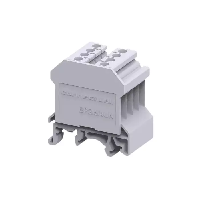 Connectwell Screw Clamp Distribution Terminal Block 4 mm² Size 8 Connection 1 Level Polyamide Orange, CMDB4/4O