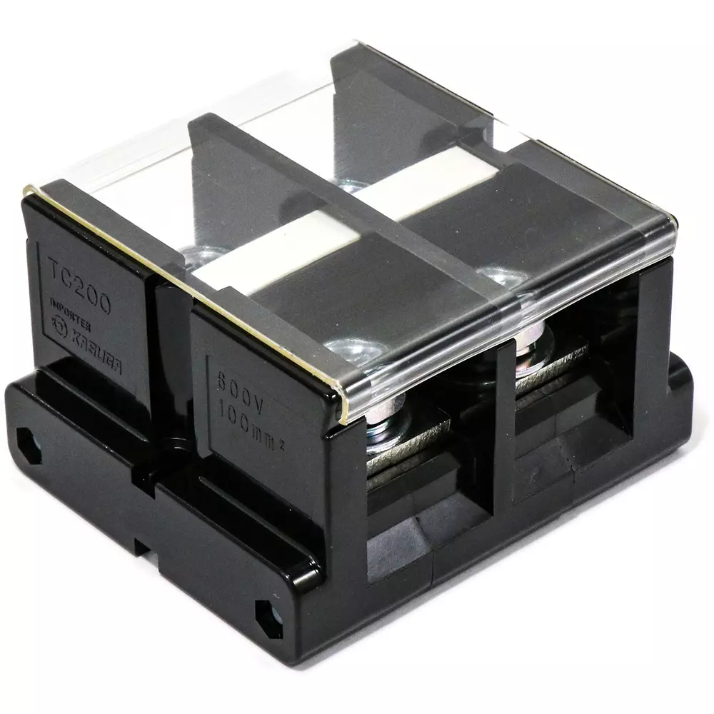 PATLITE Screw Terminal Block 600 V Insulation Voltage 100 mm² Compatible Cable, TC200C02