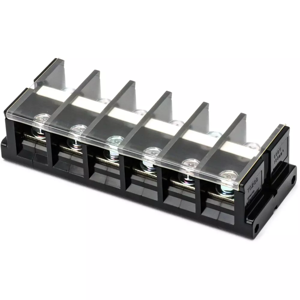 PATLITE Screw Terminal Block 600 V Insulation Voltage 100 mm² Compatible Cable, TC200C06