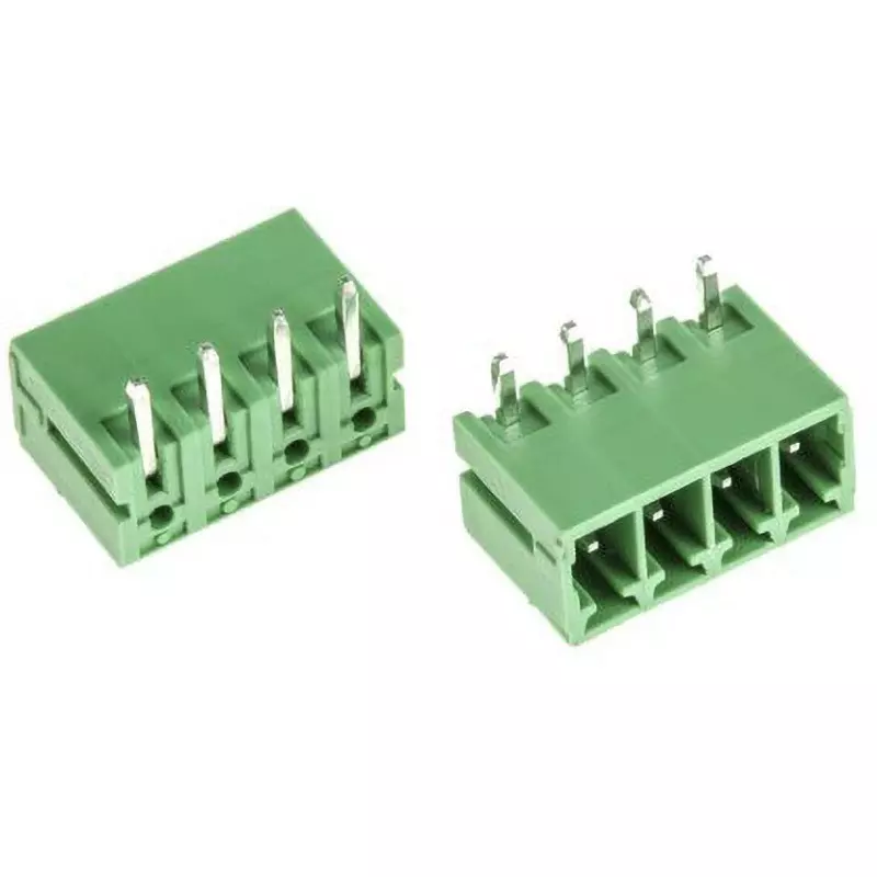RS PRO Terminal Block PCB Mounting Plugin Terminal 4 Contacts, 144-4107 (Pack of 500)