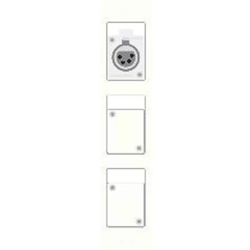Canare Electric Terminal Board Plate XLR White, CSW-TP3-4X1S-W