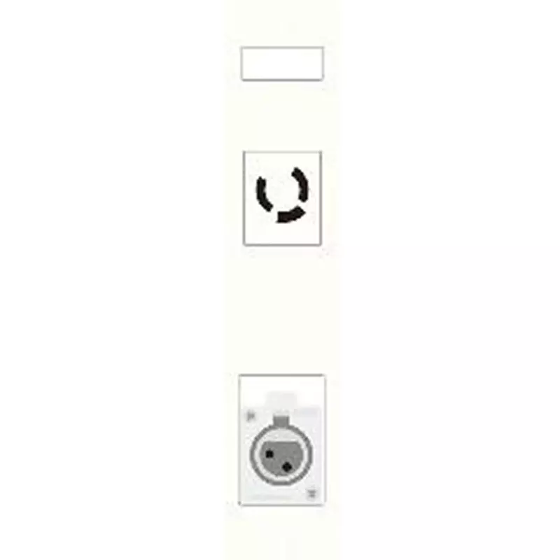 Canare Electric Terminal Board Plate XLR White, CSW-TP3-AC2X1-2-W