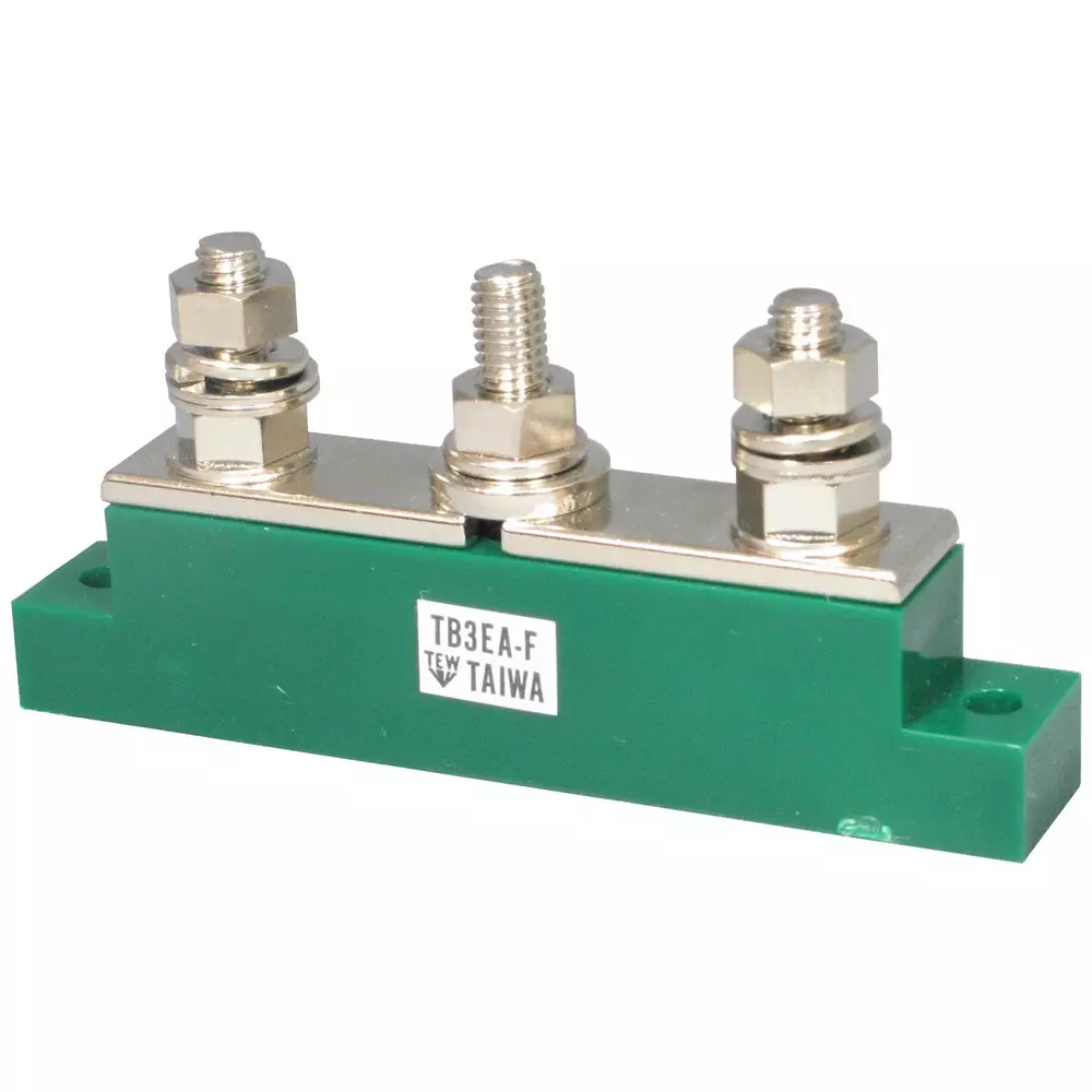 Taiwa Electric Industry Terminal Block 150 Amp Rated Current Green, TB3EA-FGN