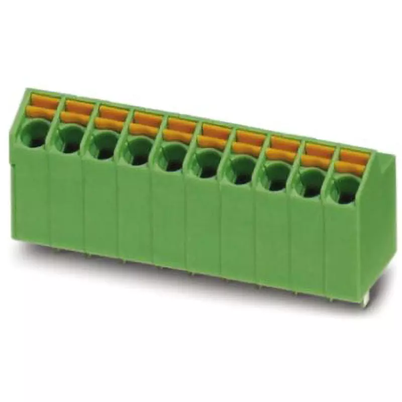 PHOENIX PCB Terminal Block 8 Pole 9 Amp Rated Current, 1752162 (Pack of 50)