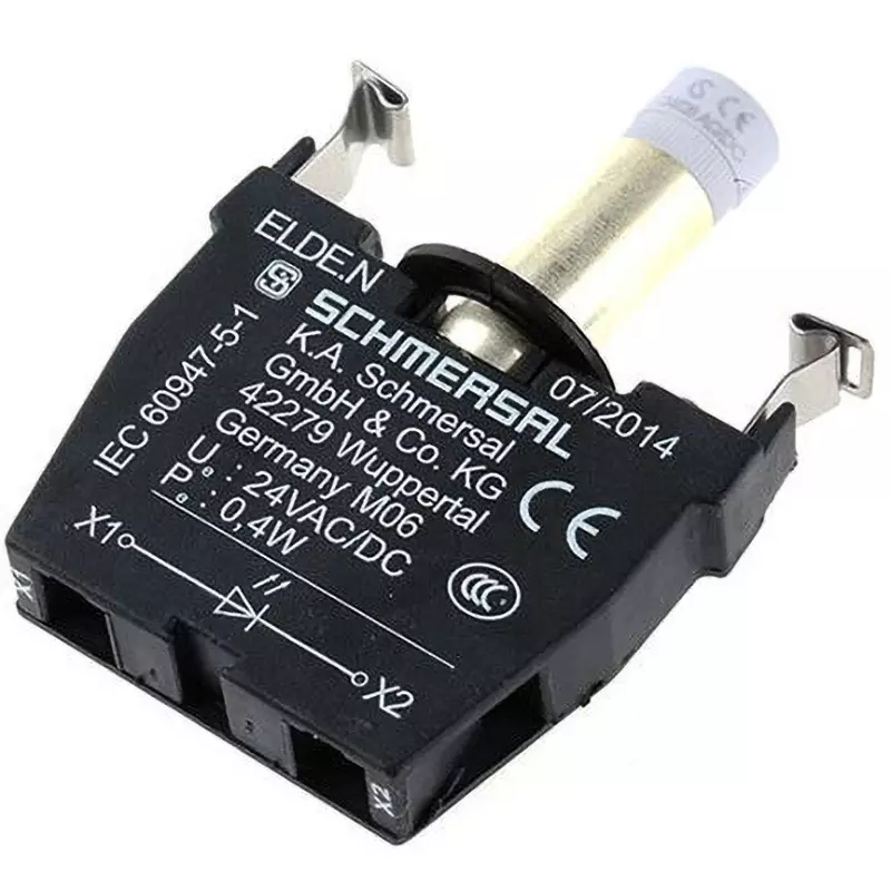 Schmersal Terminal Block 8 A Rated Current 250 V Rated Voltage 3 No. of Pole, ELDE.N WS 24