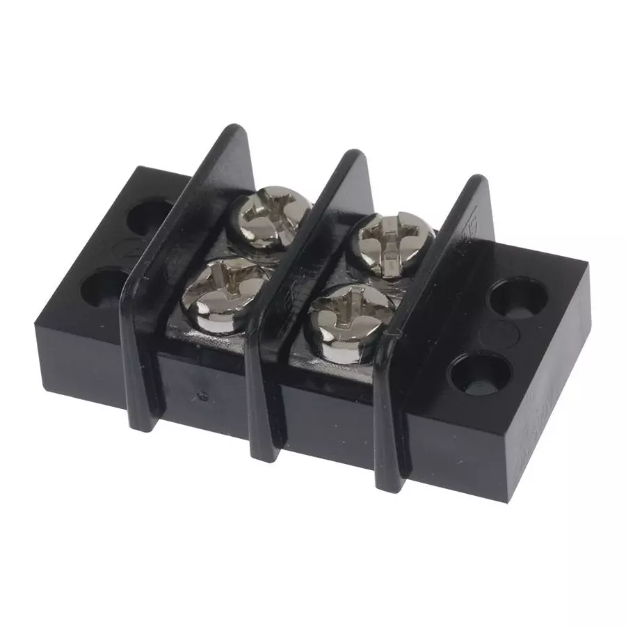 MULTICOMP PRO Barrier Panel Mount Terminal Blocks TERMINAL BLOCK, BARRIER, 2 POSITION, 22-12AWG, MC24299