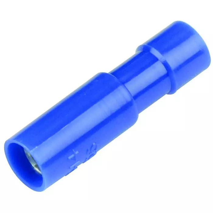 MULTICOMP PRO Bullet Crimp Terminals TERMINAL, FEMALE BULLET, CRIMP, BLUE, MC29423 (Pack of 50)