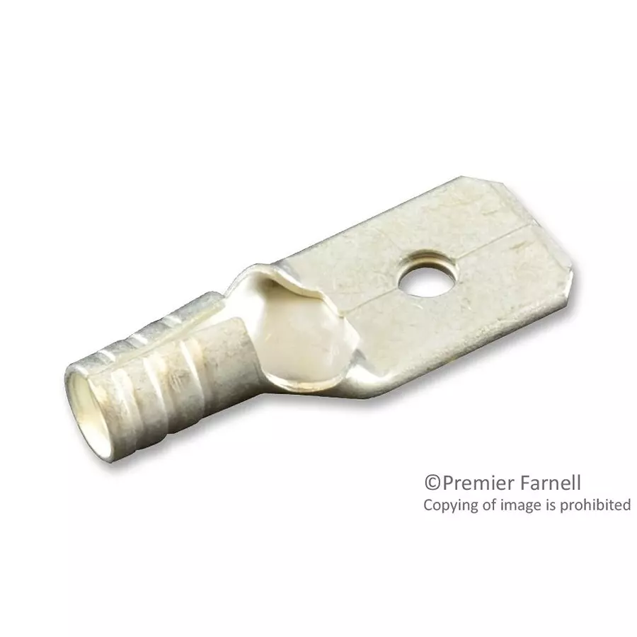 MULTICOMP PRO Quick Disconnect Crimp Terminals TERMINAL, MALE DISCONNECT, 0.25IN, CRIMP, MC29447 (Pack of 100)