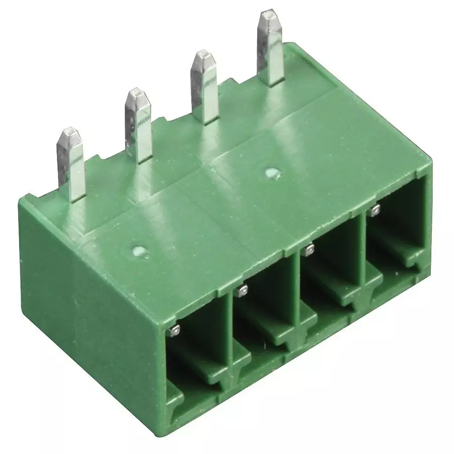 MULTICOMP PRO Pluggable Terminal Block Headers & Sockets TERMINAL BLOCK, HEADER, 4POS, TH, MC000090 (Pack of 5)