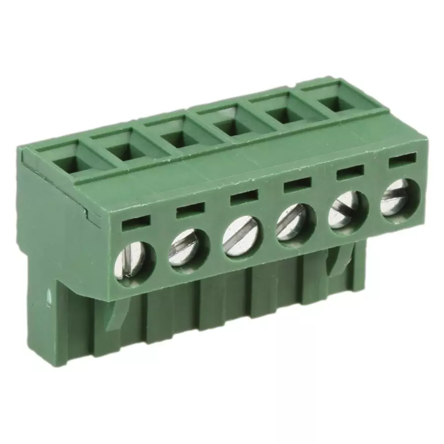 MULTICOMP PRO Pluggable Terminal Blocks TERMINAL BLOCK, PLUGGABLE, 6POS, 12AWG, MC000180