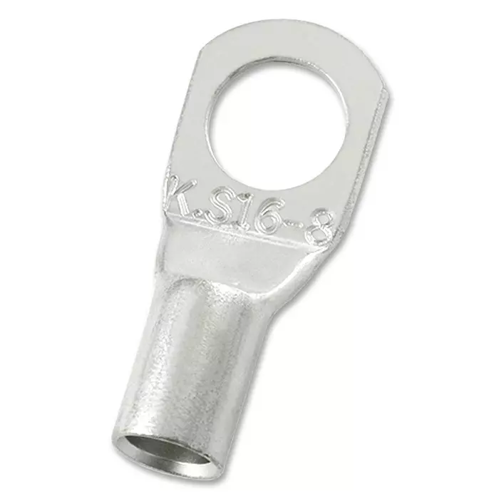 MULTICOMP PRO Lug Terminals COPPER TUBULAR LUG, 8.4MM, 6AWG, CRIMP, MC000764 (Pack of 5)