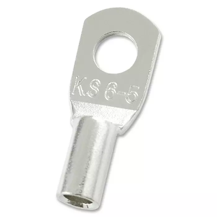 MULTICOMP PRO Lug Terminals COPPER TUBULAR LUG,5.3MM, 12-10AWG,CRIMP, MC000772 (Pack of 5)